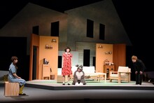 月刊「根本宗子」第16号「愛犬ポリーの死、そして家族の話」公開舞台稽古より。