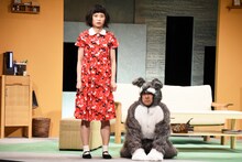 月刊「根本宗子」第16号「愛犬ポリーの死、そして家族の話」公開舞台稽古より。