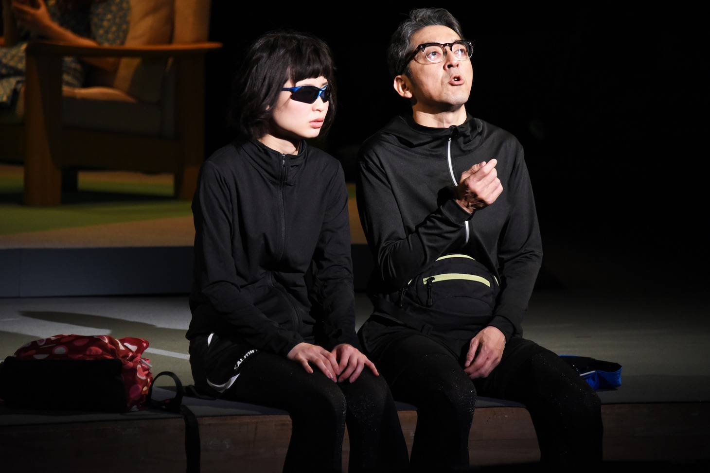 月刊「根本宗子」第16号「愛犬ポリーの死、そして家族の話」公開舞台稽古より。