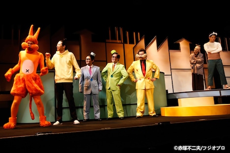 舞台「もーれつア太郎 木枯らしに踊る花吹雪」ゲネプロより。