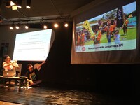 2018年7月にインドネシア・ジョグジャカルタで行われたレクチャーパフォーマンス「Jejak tabi Exchange 2018 at Yogyakarta」より。