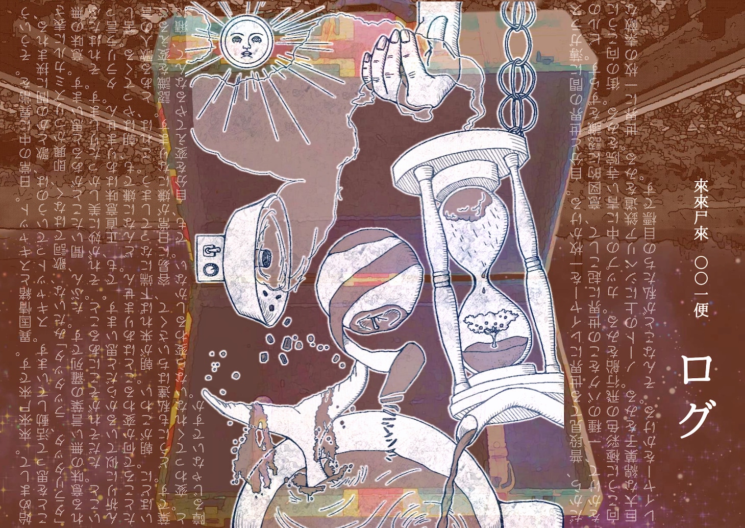 來來尸來 001便「ログ」チラシ表