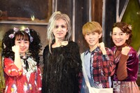 左から渡辺菜花、浜中文一、末澤誠也（関西ジャニーズJr.）、瀬戸カトリーヌ。