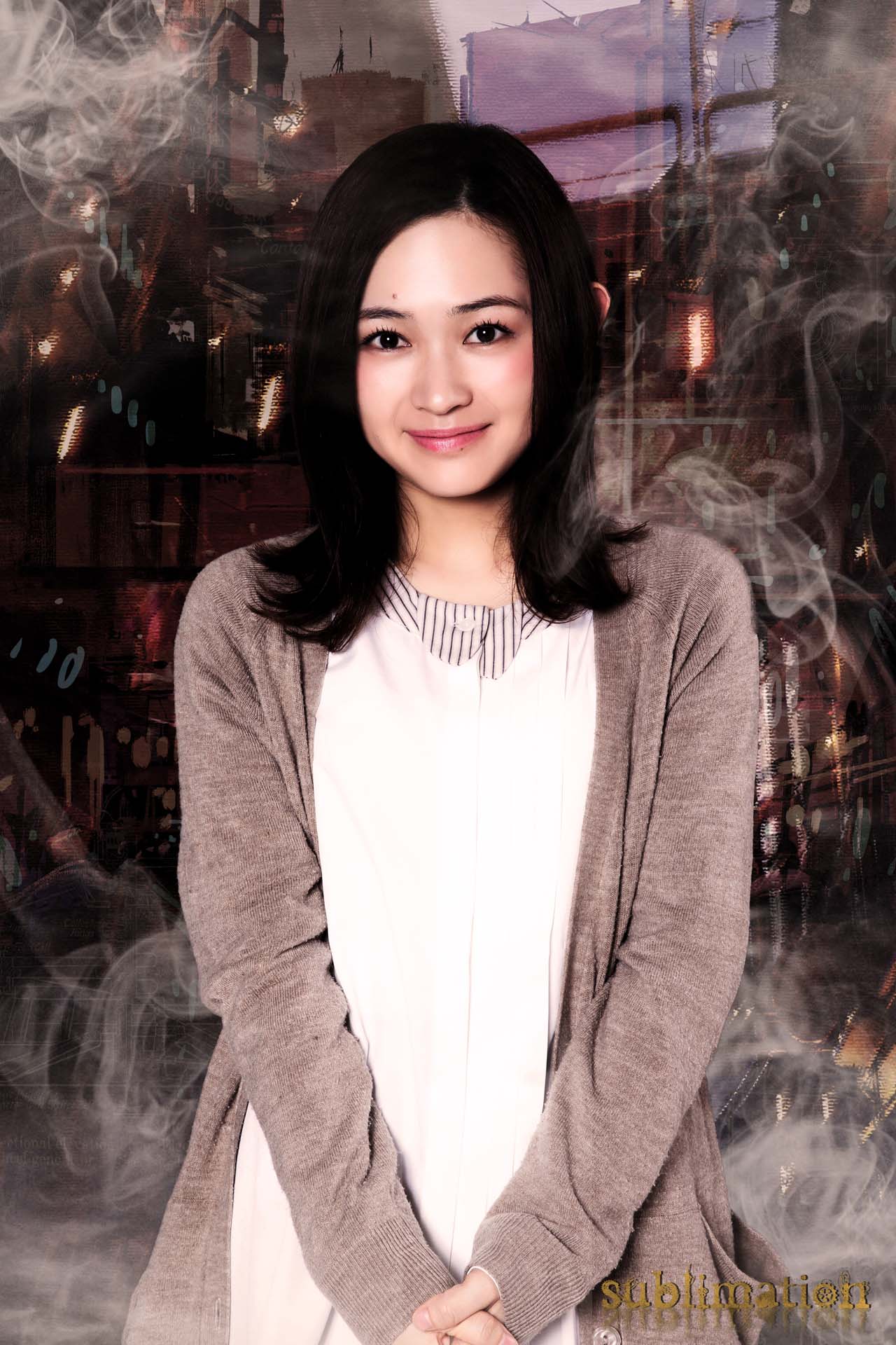 柚木美咲の扮装姿。
