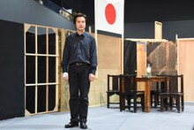 文学座「寒花」稽古の様子。