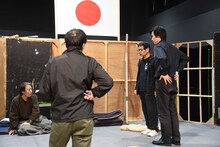 文学座「寒花」稽古の様子。