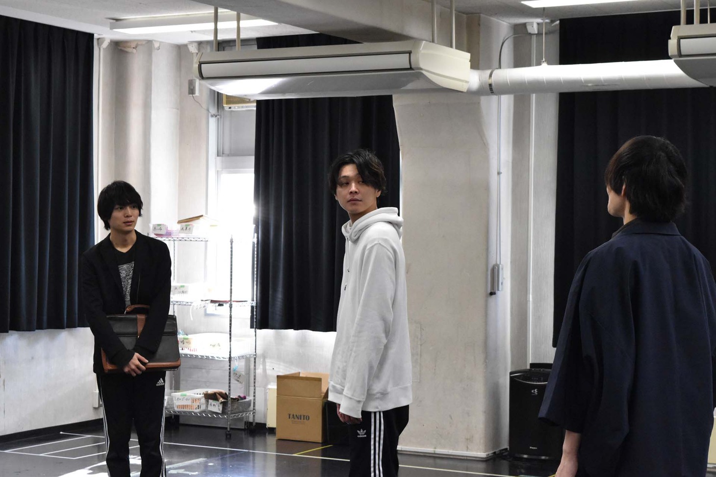 Zu々プロデュース キネマ（映画）＆キノドラマ（舞台）連動興行「怜々蒐集譚（Reirei Syusyu Tan）」キノドラマ（舞台）版の稽古より。