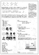 座・高円寺 冬の劇場28 劇場創造アカデミー9期生修了上演「犬と少女」チラシ裏