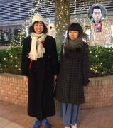 シガール姉妹と前田司郎。
