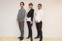 左から永野拓也、湖月わたる、竹村武司。