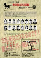 東京スピカ 第11回公演「東京魔法少女図鑑 魔女っ子ケイちゃん」チラシ裏