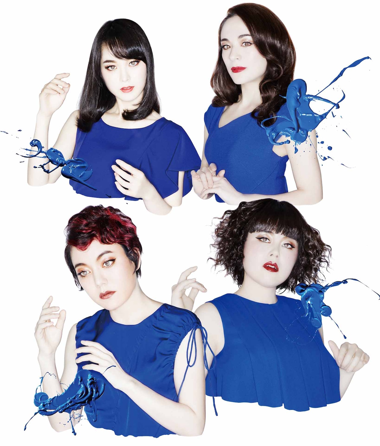 「フローズン・ビーチ」青い衣装をまとった鈴木杏ら4人のビジュアル公開