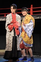 舞台「幕末太陽傳 外伝」囲み取材より。