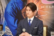 新作歌舞伎「NARUTO-ナルト-」製作発表より、中村隼人。