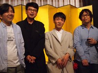 第63回岸田國士戯曲賞授賞式の様子。左から宮沢章夫、三浦基、松原俊太郎、岡田利規。