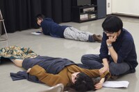 宇宙論☆講座の「生ビールミュージカル」稽古の様子。