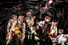 劇団「地蔵中毒」無教訓意味なし演劇 vol.9「懺悔室、充実の4LDK」より。（撮影：塚田史香）