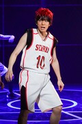 安里勇哉演じる火神大我。(撮影:引地信彦)