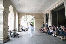 山田うんのパフォーマンス。（撮影：山口真由子）