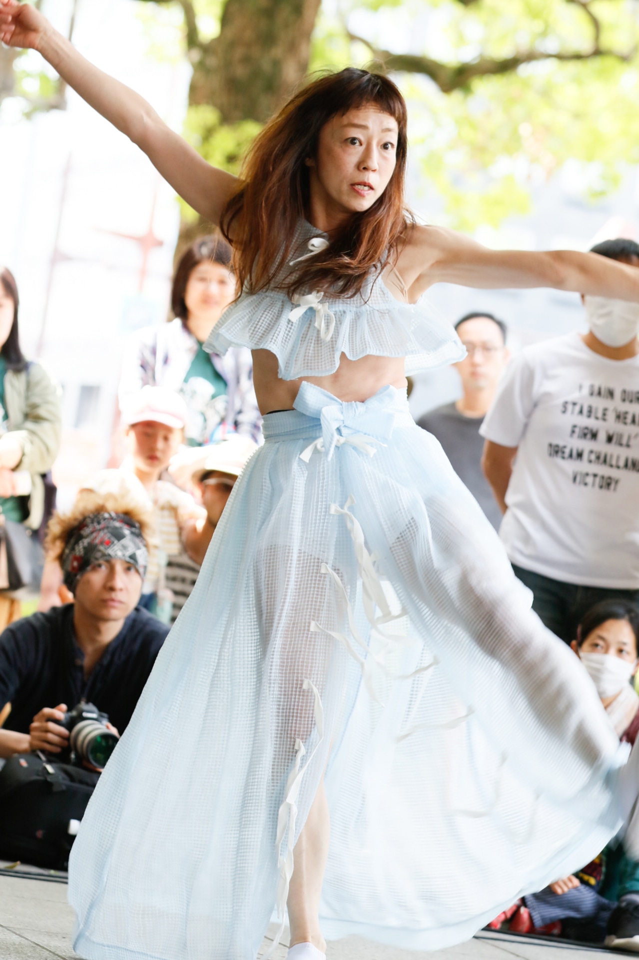 山田うんのパフォーマンス。（撮影：山口真由子）