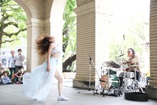 山田うんのパフォーマンス。（撮影：山口真由子）