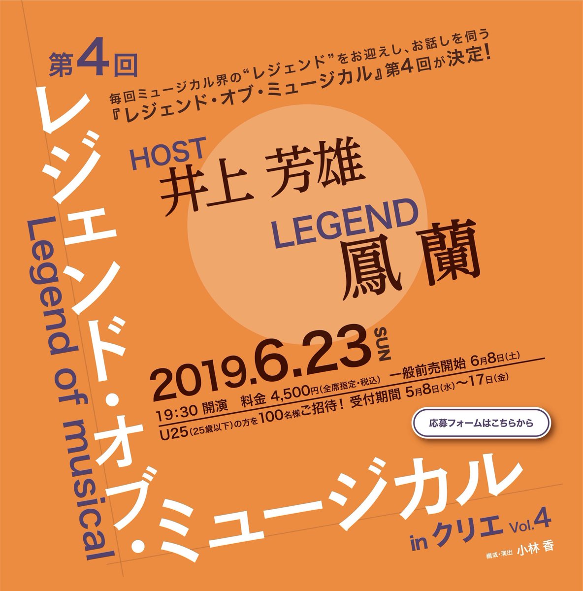 井上芳雄「レジェンド・オブ・ミュージカル」、第4回は鳳蘭