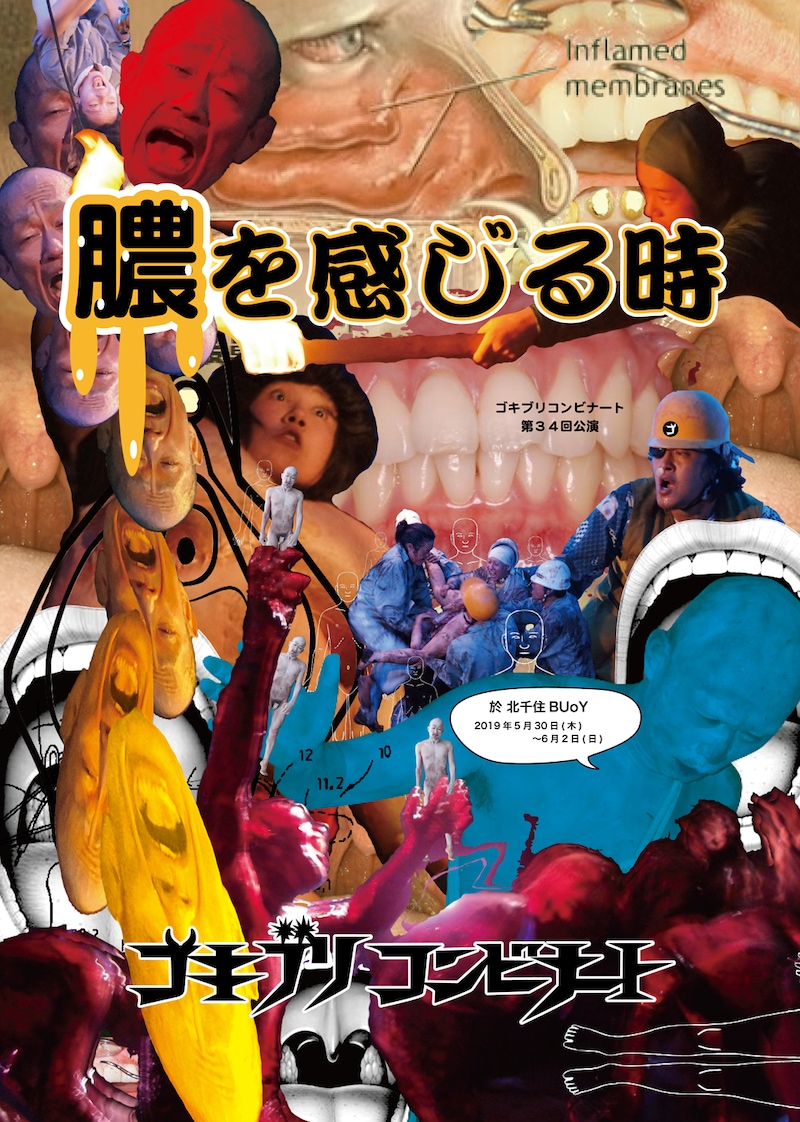 ゴキブリコンビナート 第34回公演「膿を感じる時」チラシ表