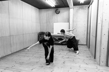 ひとごと。「互いに交わることのない、いくつかの」稽古より。（撮影：山下希実）