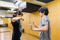 ひとごと。「互いに交わることのない、いくつかの」稽古より。（撮影：山下希実）