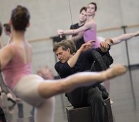 バレエ・アム・ラインの稽古の様子。