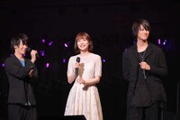 「テイルズ オブ フェスティバル 2019」より。左から田中尚輝、末永みゆ、吉澤翼。