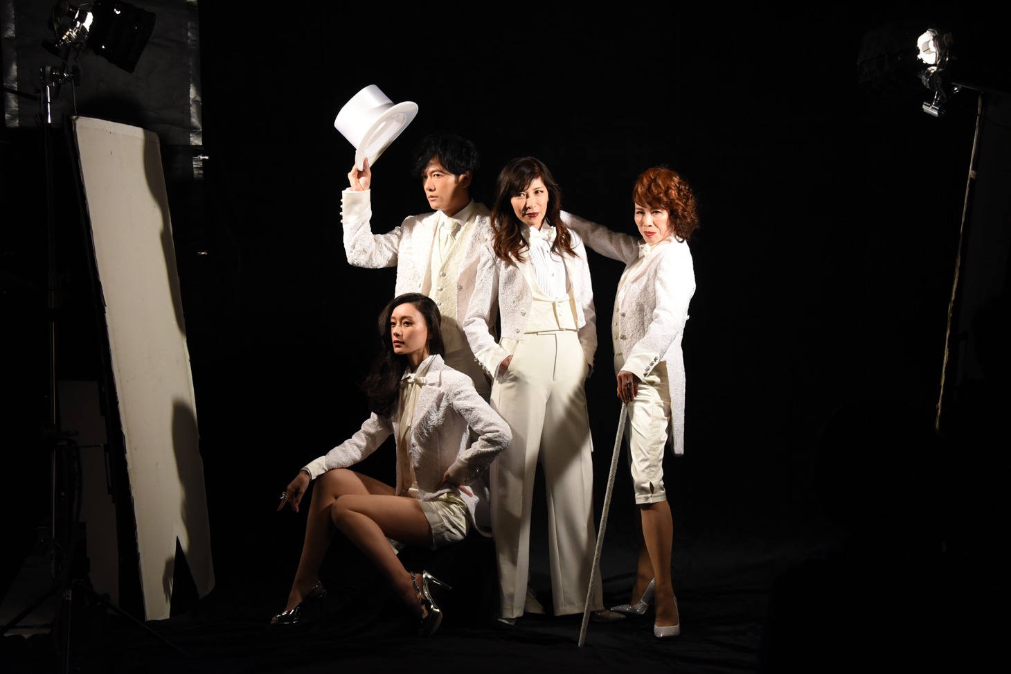 「君の輝く夜に～FREE TIME,SHOW TIME～」ビジュアル撮影の様子。
