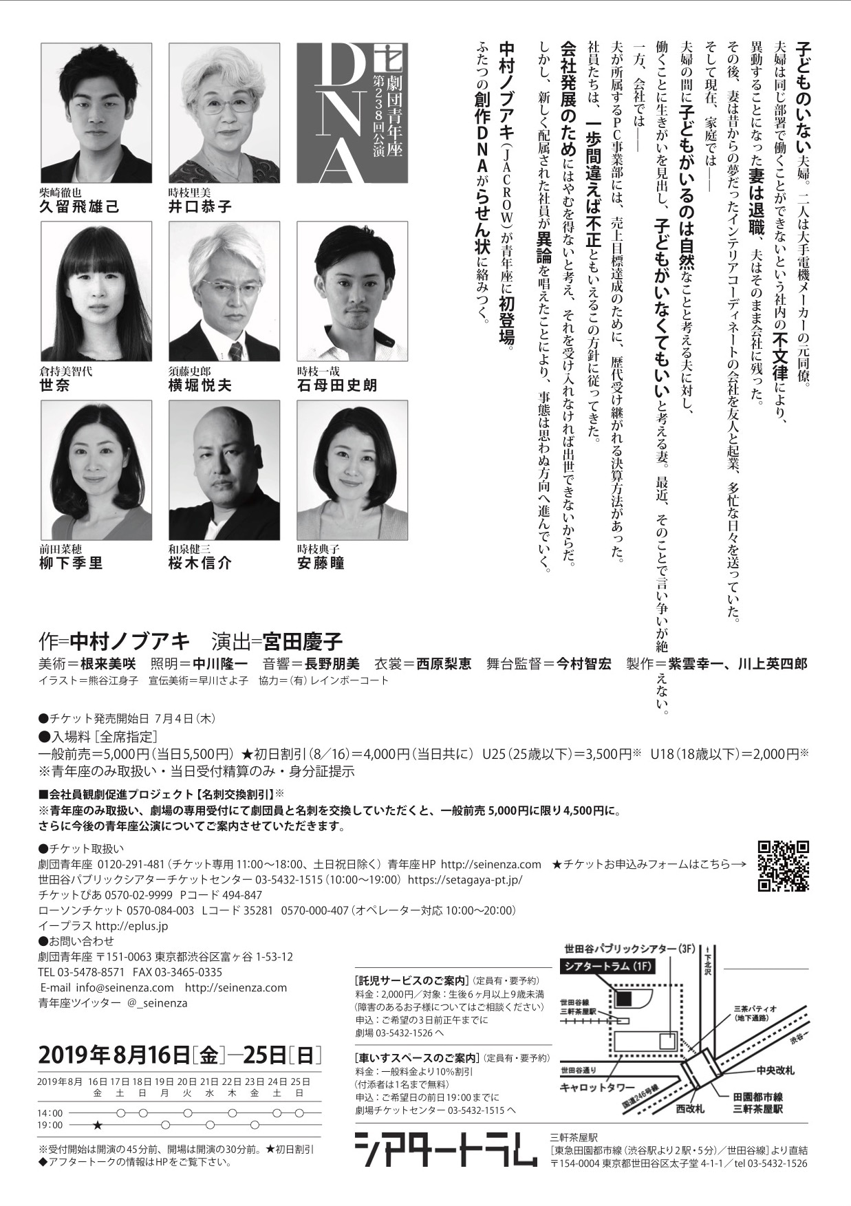 劇団青年座 第238回公演「DNA」裏