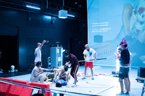 6月26日のゲネプロで行われたグラフィックレコーディングの様子。（撮影：加藤甫）