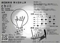 劇団鮫軟骨 第8回公演「chill」チラシ