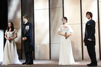 左から木下晴香、城田優、愛希れいか、加藤和樹。