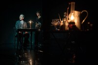 あごうさとし「－音楽舞台劇－ 触覚の宮殿」より。（撮影：井上嘉和）