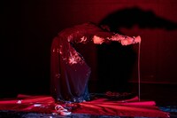 あごうさとし「－音楽舞台劇－ 触覚の宮殿」より。（撮影：井上嘉和）