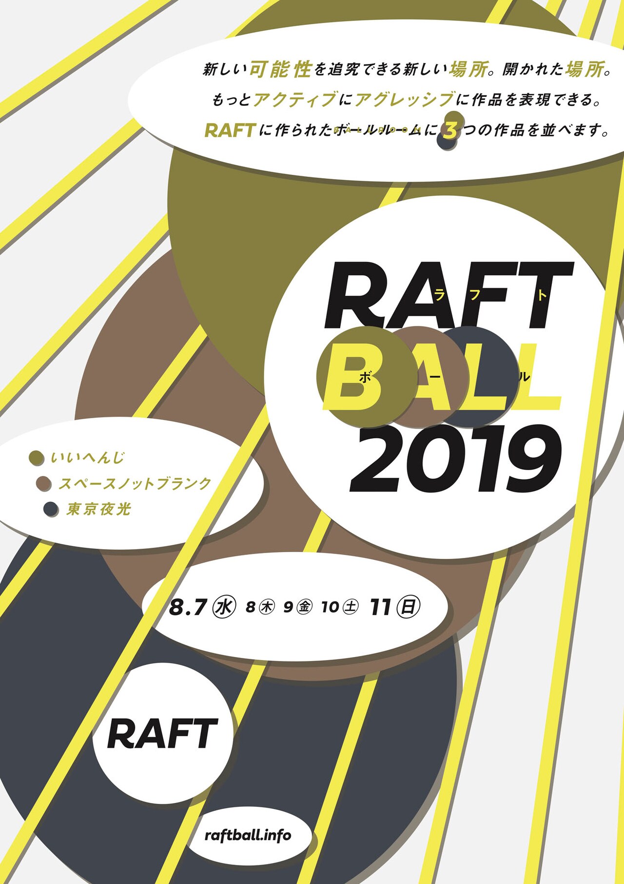 いいへんじ、スペースノットブランク、東京夜光が短編上演「ラフトボール2019」