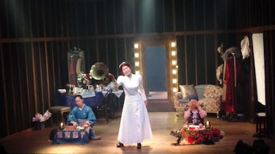 新宿梁山泊 第66回公演「楽屋 流れさるものは やがて なつかしき」より。