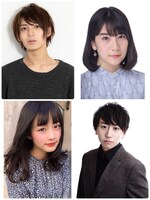 上段左から時計回りに二平壮悟、今川宇宙、内田隼人、森下愛里沙。