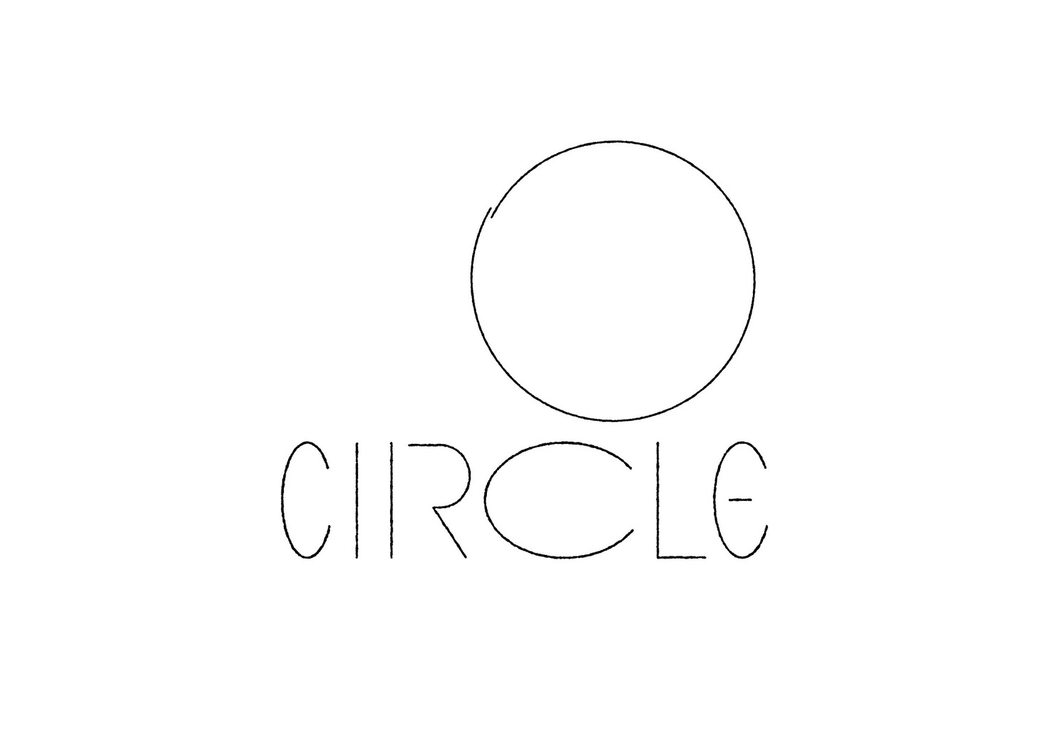 ロロの新プロジェクト「CIRCLE」のロゴ。