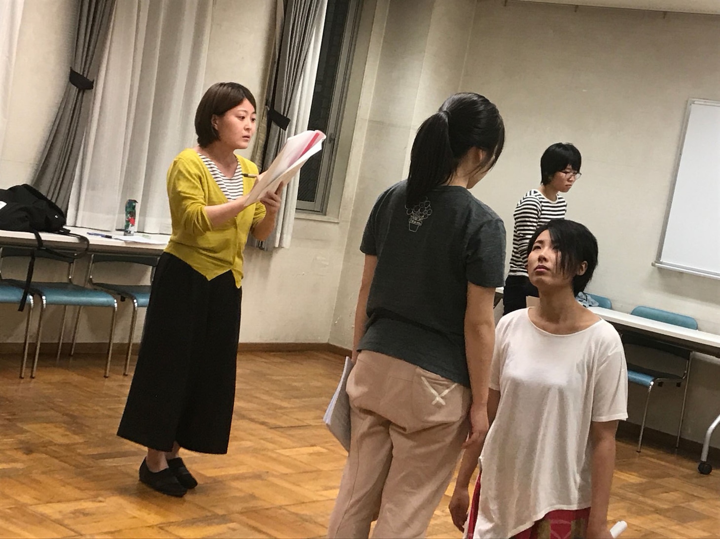 演劇企画カタアシイッポの稽古場より。