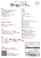 演劇企画カタアシイッポ 第2回本公演「夜に踊るアネモネ」チラシ裏