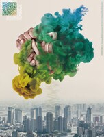 きゅうかくうしお新作公演「素晴らしい偶然をちらして」チラシ表