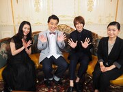 CSテレ朝チャンネル1「プリンスロード VOL.2 ～2019-2020 ミュージカル大辞典～」より、左から小南満佑子、斉藤慎二（ジャングルポケット）、浦井健治、町田麻子。