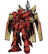 ν-ジオンガンダムの設定画。