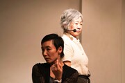 「シネマの再創造・パフォーマンス『清掃する女』」の稽古風景。