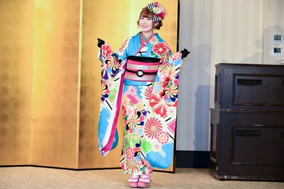 今年1月に行われたAKB48グループ成人式より武井紗良（NMB48）。