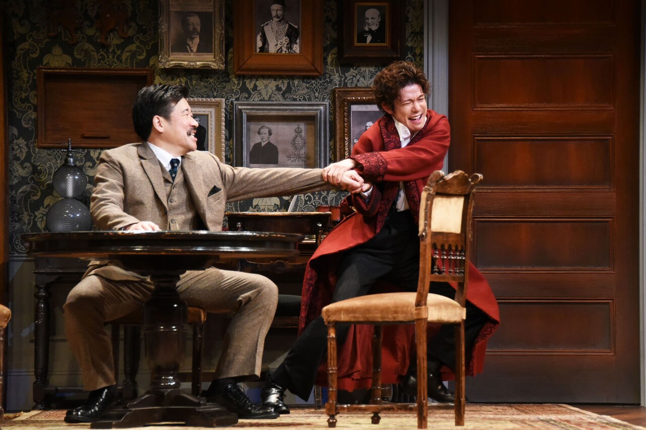 「愛と哀しみのシャーロック・ホームズ」フォトコールより。